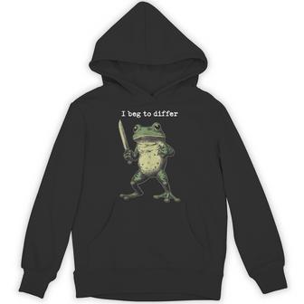 I Beg To Differ Sarcastic Frog Japanese Tank Top Unisex Hoodie - Monsterry
