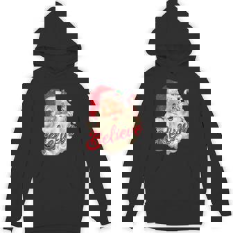 Believe Santa Ornaments Christmas Xmas Family Pajamas Unisex Hoodie - Monsterry