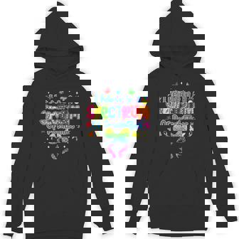 I Believe In A Spectrum Of Possibilities Autism Coquette Bow Hoodie | Mazezy