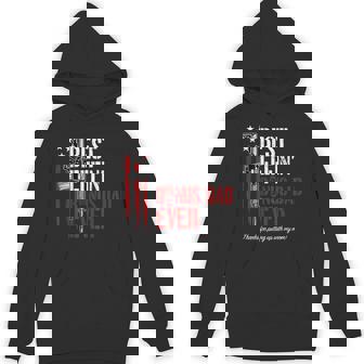 Best Effin' Bonus Dad Ever On Back Hoodie - Thegiftio UK