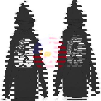 Big Foot Hot Dog USA Flag Unisex Hoodie - Monsterry
