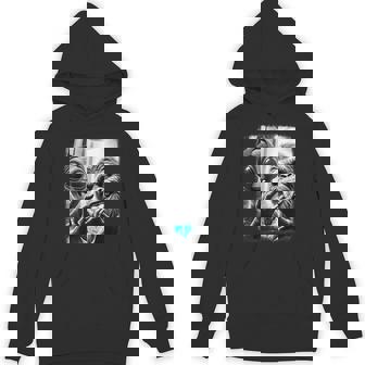 Bigfoot Sasquatch Alien Lovefest Love Hand Sign 0Ltd4v Hoodie - Thegiftio UK