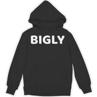 BIGLY Dark Heather Blue Asphalt Cranberry Unisex Hoodie - Monsterry