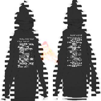 Bird Merry Christmas Ornament Eastern Screech-Owl Ugly Xmas Unisex Hoodie - Monsterry