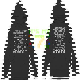 Birthday Boy It's My 7Th Birthday Gamer Pixel Number Hoodie | Mazezy