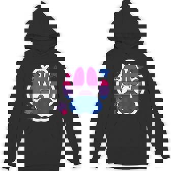 Bisexual Furry Paw LGBTQ Month Gay Rights Pride Unisex Hoodie - Monsterry