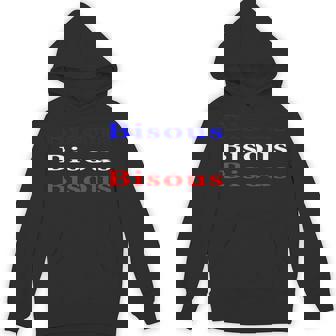 Bisous French Kisses For Valentine's Day Couple Lover Premium Unisex Hoodie - Monsterry