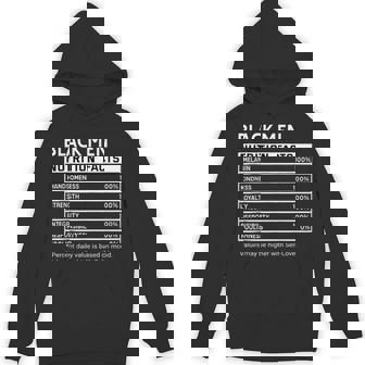 Black History Month Nutrition Facts Black Melanin Mens Hoodie - Monsterry