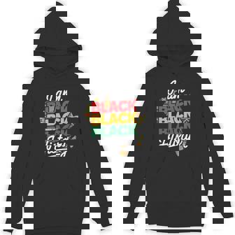 I Am Black History Proud Afro Melanin African American Hoodie | Mazezy