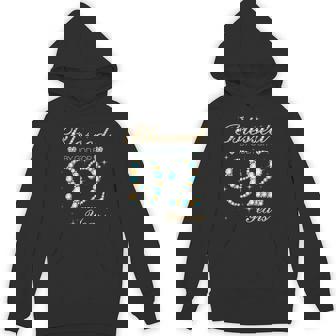 Blessed By God For 92 Years Old 92nd Birthday Party Cute Unisex Hoodie - Monsterry