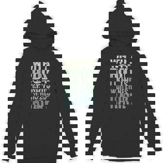With A Body Like This Who Needs Hair Balding Dad Hoodie - Thegiftio UK
