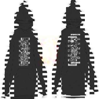 Book Lover The Reader Tarot Card Skeleton Reading Unisex Hoodie - Monsterry