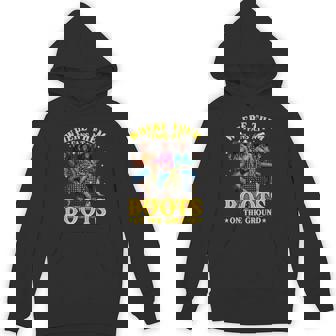 Boots On The Ground T Where Them Fans At Black Cowgirl Hoodie - Thegiftio UK