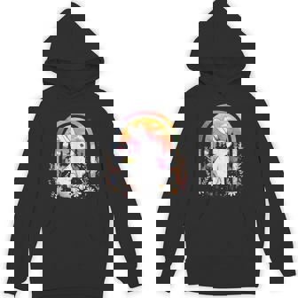 Botanical Spring Flowers Rabbit Wild Rabbit Woodland Forest Tank Top Unisex Hoodie - Monsterry