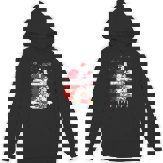 Bowling Christmas Bowling Santa Hat Christmas Lights Hoodie - Monsterry