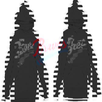 Brave Vintage Retro Last Name Personalized Brave Lover Hoodie - Thegiftio