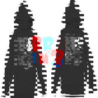 Bro I’M 3 Spider 3Rd Spider Theme Party Boy Birthday Hoodie | Mazezy