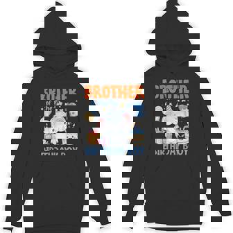 Brother Of The Birthday Boy Family Birthday Party Elephant Unisex Hoodie - Monsterry