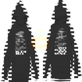 Bruh The Groundhog Woodchuck Photo Ground-Hog Day Bruh Hoodie | Mazezy