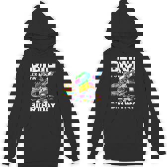 Bruh Its My Birthday Master Builder Dabbing Blocks Bricks Hoodie - Thegiftio