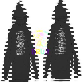 Bruh Mardi Gras Alligator It's Mardi Gras Bruh Hoodie - Monsterry