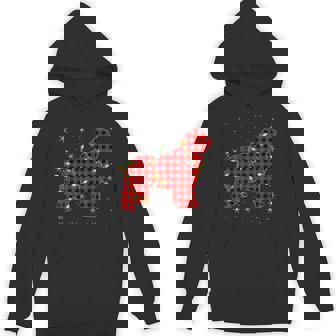 Buffalo Plaid Matching Newfoundland Dog Christmas Pajama Unisex Hoodie - Monsterry