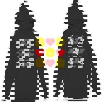Building Bricks Valentine Hearts Blocks Hoodie - Thegiftio