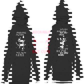 Bunny Rabbit Adorable But Psycho But Cute But Weird Kawaii Unisex Hoodie - Monsterry