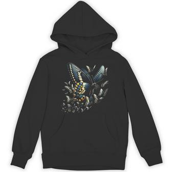 Butterfly Lover Entomology Bug Swallowtail Butterfly Unisex Hoodie - Monsterry