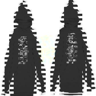 Camo Teddy Bear Hip-Hop Streetwear-Urban Camouflage Bear Hoodie - Thegiftio UK