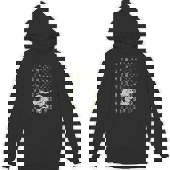 Camouflage Western Hognose American Flag Hognose Snake Unisex Hoodie - Monsterry