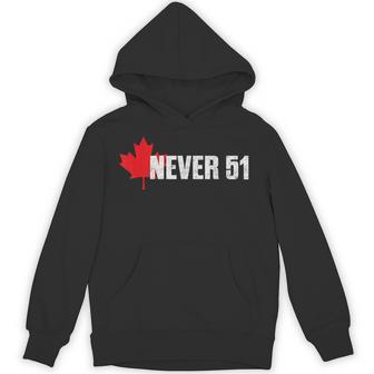Canada Never 51St State Not For Sale Elbow Up Proud Canadian Hoodie - Thegiftio UK