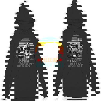Canada Flag Freedom Convoy 2022 Canadian Trucker Maple Leaf Unisex Hoodie - Monsterry