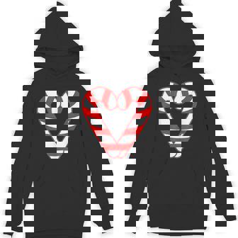 Candy Cane Heart Xmas Candy Cane Christmas Unisex Hoodie - Monsterry