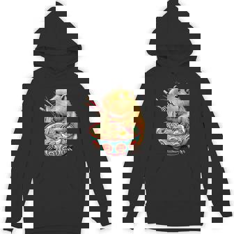 Capybara Eating Japanese Ramen Noodles Capybara Hoodie - Monsterry