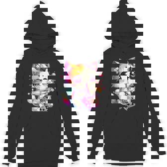 Cat Boba Tea Anime Japanese Kawaii Neko Bubble Tea Cat Unisex Hoodie - Monsterry