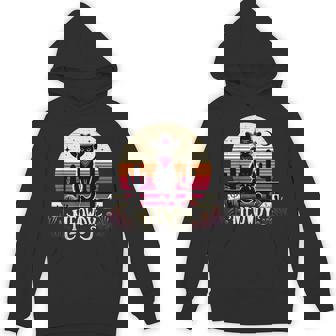Cat Cowboy Meowdy Cat Mushup Western Country Retro Sunset Unisex Hoodie - Monsterry