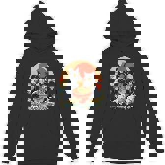 Cat Eating Ramen Boba Tea Bubble Tea Hoodie - Monsterry
