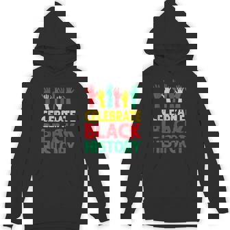 Celebrate History Month Colorful Hands Teacher Unisex Hoodie - Monsterry