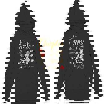 Chapter 48 Years EST 1974 48th Birthday Red Rose Wine Crown Unisex Hoodie - Monsterry