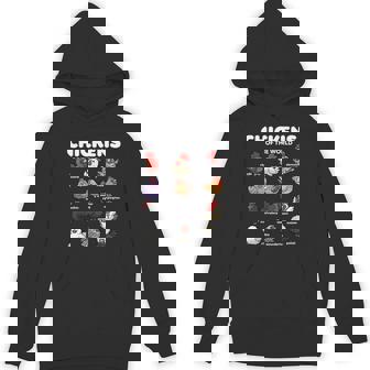 Chickens Kawaii Chickens Of The World Cute Farmer Chicken Unisex Hoodie - Monsterry