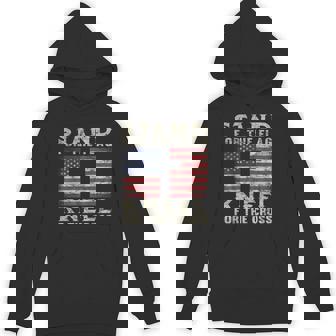 Christian Patriotic American Flag Stand Flag Kneel Cross Unisex Hoodie - Monsterry