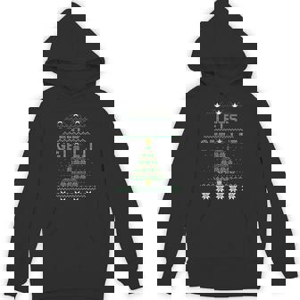 Christmas Let's Get Lit Tree Knit Ugly Sweater Unisex Hoodie - Monsterry