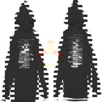 Christmas Santa Claus Mugshot Unisex Hoodie - Monsterry