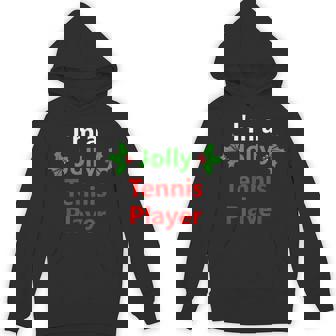 Christmas Xmas Tennis Player Holiday Sport Hobby Unisex Hoodie - Monsterry