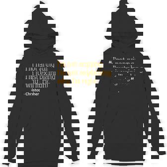 CHRISTOPHER Quote Birthday Personalized Name Idea Unisex Hoodie - Monsterry