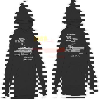 CLASSIC CARS 1959 CADDY COUPE DEVILLE 50'S CONVERTIBLES Unisex Hoodie - Monsterry