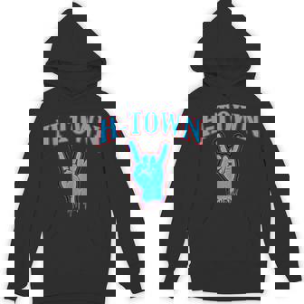 Classic Houston H-Town Hand Sign For Sport Fans Of Houston Unisex Hoodie - Monsterry
