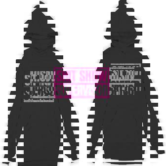 Classic Vintage Retro Pink Shit Show Supervisor Hoodie | Mazezy