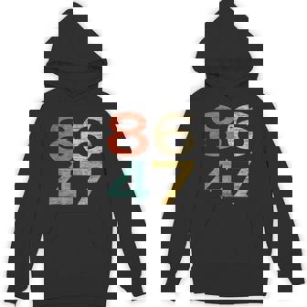 Classic Vintage Retro Style 8647 86 47 Anti Trump Hoodie - Monsterry